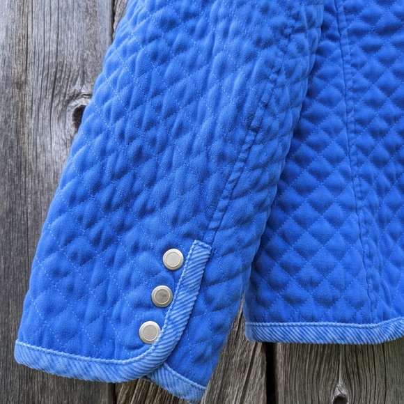 Women's Quilted Jacket. Blue, Size Large - Picture 6 of 8